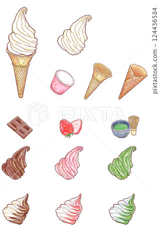 軟冰淇淋 list_vertical 124436584
