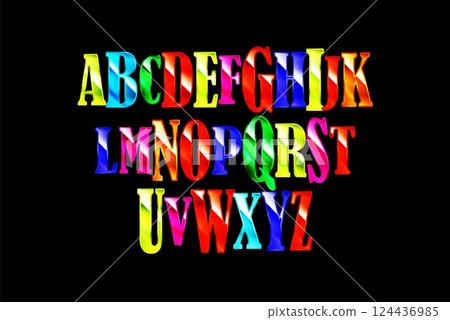Kids style colorful grunge capital letters, distressed alphabet. Punk and grunge style alphabet. Stencil graffiti fonts. Bold brush drawn vector typography. Childish capital letters. Kids style colorful grunge capital letters, distressed alphabet. Punk and grunge style alphabet. Stencil graffiti fonts. Bold brush drawn vector typography. Childish capital letters. 124436985