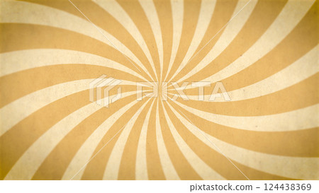 黃色旭日背景（波浪/集中線） 124438369