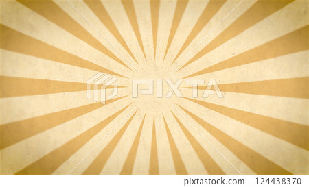 黃色旭日背景（直線/集中線） 124438370