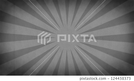 復古風格單色旭日背景（直線/集中線） 124438373