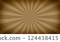 Vintage sepia sunburst background (straight lines and concentrated lines) 124438415