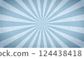 Light blue sunburst background (straight lines/concentrated lines) 124438418