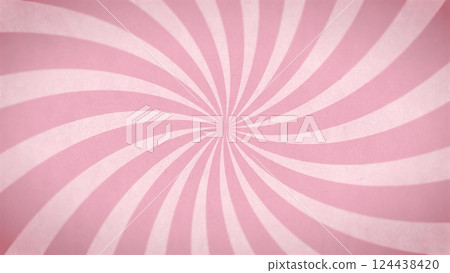 粉紅色旭日背景（波浪、集中線） 124438420
