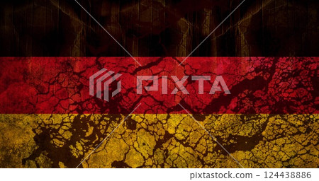 Image of black shapes moving over flag of germany Image of black shapes moving over flag of germany 124438886