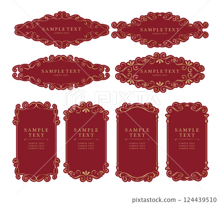 Antique vintage frame decorative frame Antique vintage frame decorative frame 124439510