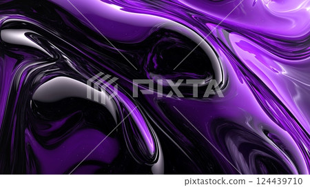 Abstract space with purple and black colors creating a seamless looping motion background for immersive viewing experience Abstract space with purple and black colors creating a seamless looping motion background for immersive viewing experience 124439710