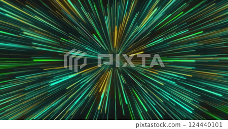 Image of light trails on black background 124440101