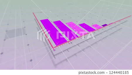 Image of statistics and data processing over grey background Image of statistics and data processing over grey background 124440185