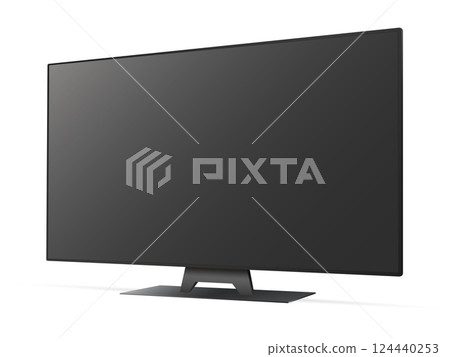 Realistic tv mockup. Blank television screen isolated on white background Realistic tv mockup. Blank television screen isolated on white background 124440253