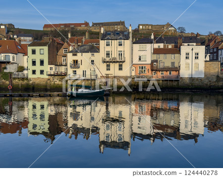 Whitby on the coast of North Yorkshire - United Kingdom 124440278