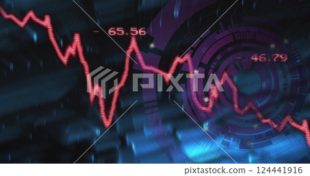 Image of digital data processing over scope scanning 124441916
