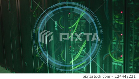 Image of digital data processing over computer servers Image of digital data processing over computer servers 124442221