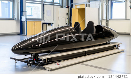 Aerodynamic Test Model for Car Size Evaluation in High-Tech Facility Aerodynamic Test Model for Car Size Evaluation in High-Tech Facility 124442781