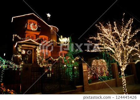 America, Dyker Heights, Christmas illuminations America, Dyker Heights, Christmas illuminations 124445426