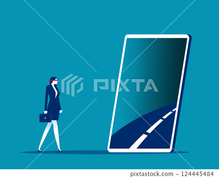 Internet Addicted Blindfold man goes to Virtual World Internet Addicted Blindfold man goes to Virtual World 124445484