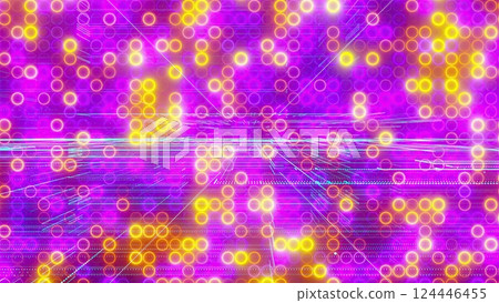 Abstract digital background with lines and dots. Computer generated 3d render 124446455