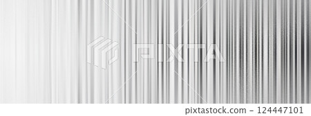 Seamless ribbed reeded acrylic or plexi glass grey bg with grainy texture 124447101