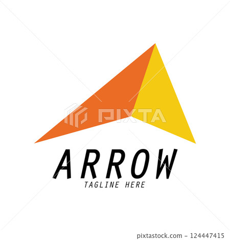Arrow logo design icon illustration grapich 124447415