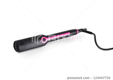 hair straightener on white background, isolate, close-up 124447730