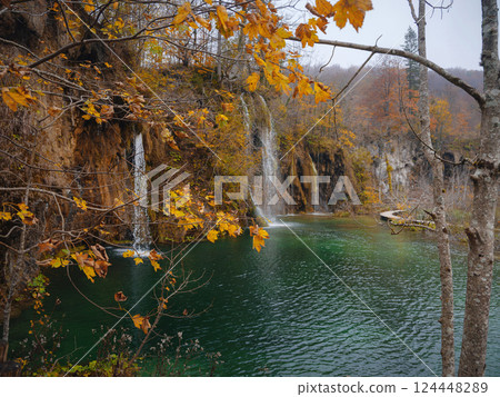 Plitvice Lakes in Croatia during autumn Plitvice Lakes in Croatia during autumn 124448289