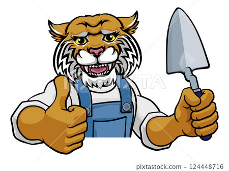 Wildcat Bricklayer Builder Holding Trowel Tool 124448716