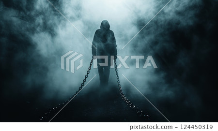 Mental Problem. Anxiety disorder concept. 124450319
