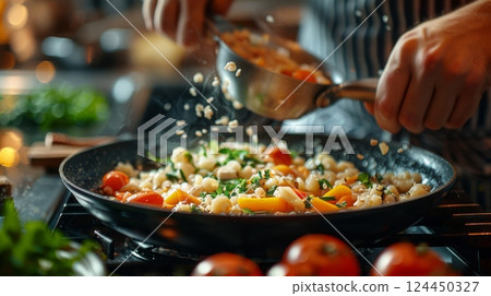 Healthy Lifestyle concept healthy eating . 124450327