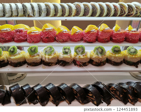 Egypt desserts as nice food background 124451893