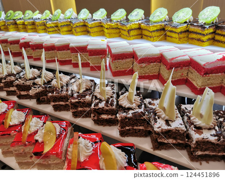 Egypt desserts as nice food background Egypt desserts as nice food background 124451896