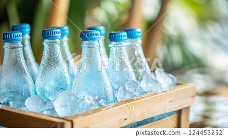 Chilled bottle of Ramune Chilled bottle of Ramune 124453252