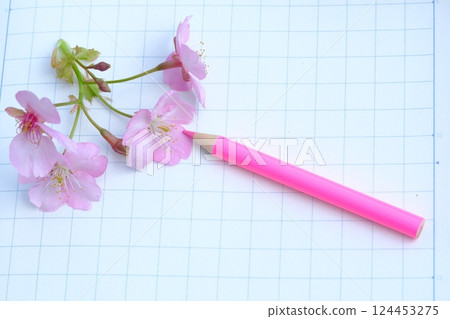 Early spring art image material 124453275