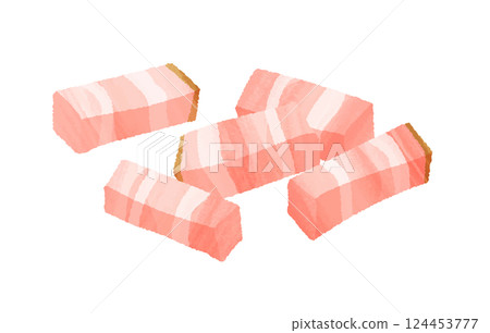 diced bacon diced bacon 124453777