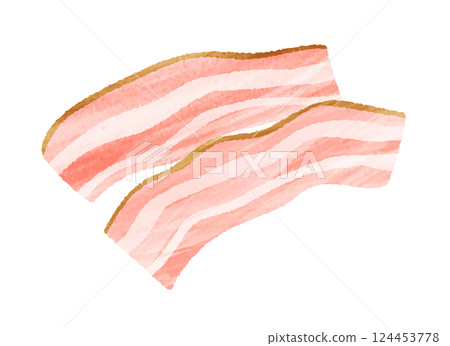 Sliced bacon 124453778