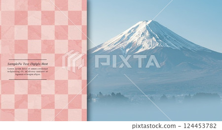 霧氣籠罩的富士山 124453782