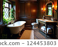 Historic Tudor style bathroom 124453803