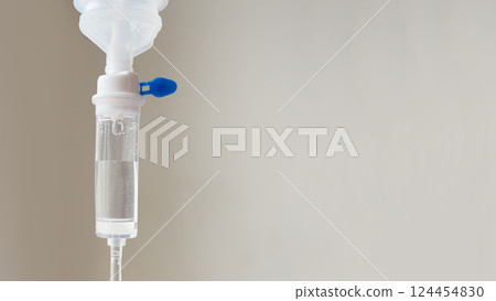 IV Drips in Hospital closeup, medicine background 124454830