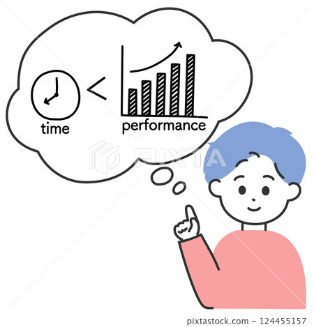 Illustration of a Taipa Time Performance A young man in plain clothes is explaining about Taipa 124455157