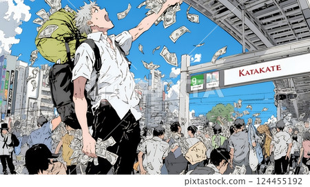 東京天上掉錢了 124455192