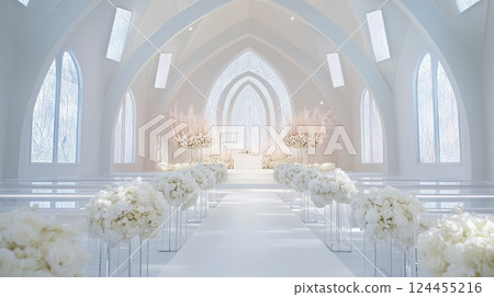神奇的白色教堂婚禮空間 神奇的白色教堂婚禮空間 124455216
