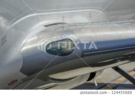airplane detail of wing lights 124455889