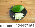 Shredded green papaya 124457464
