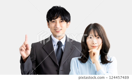 兩位商人，一男一女 124457489