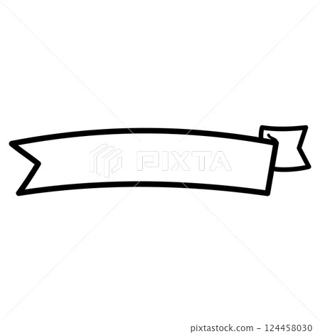 One-sided ribbon_upper arch_vector_02 One-sided ribbon_upper arch_vector_02 124458030