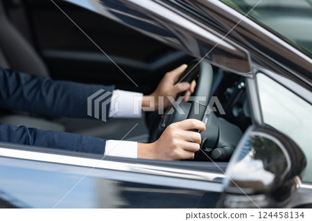 A man driving A man driving 124458134
