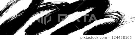 Abstract brush stroke pattern with colorful swirls and spray textures. Retro geometric wave design with bold paint lines and artistic elements. Flat vector illustration isolated on white background. Abstract brush stroke pattern with colorful swirls and spray textures. Retro geometric wave design with bold paint lines and artistic elements. Flat vector illustration isolated on white background. 124458165