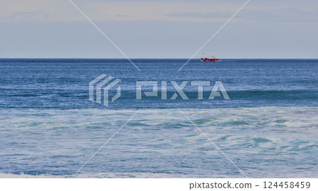 fishing boat fishing 124458459