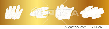 Scratch card win effect with brush texture marks. Lottery ticket reveal and prize stroke icons. Flat vector illustration isolated on white background. Scratch card win effect with brush texture marks. Lottery ticket reveal and prize stroke icons. Flat vector illustration isolated on white background. 124459260