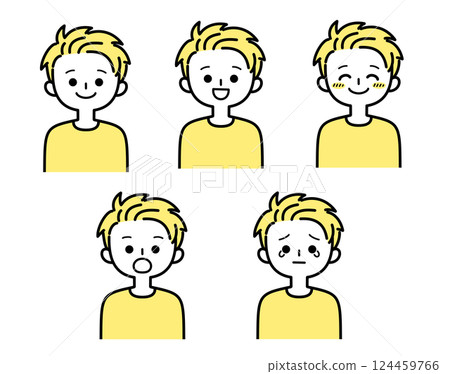 Young men illustration set 2_1 124459766