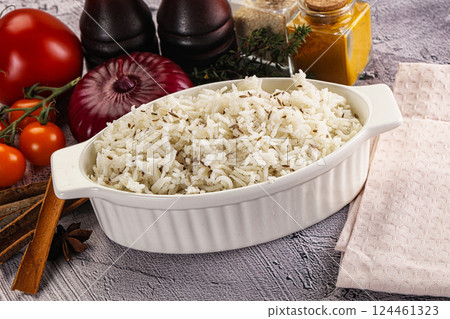 Indian cuisine jeera basmati rice Indian cuisine jeera basmati rice 124461323